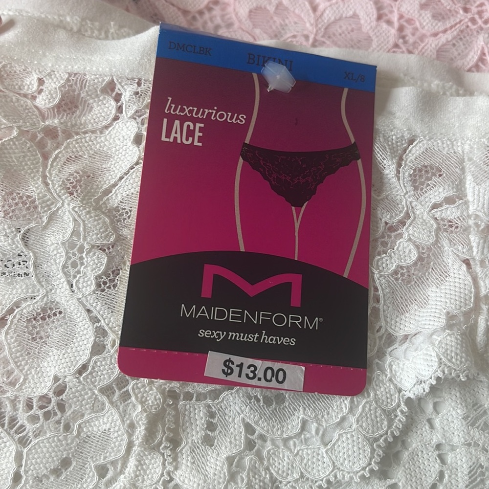 Maidenform Assortment of Lace Panties - 3 Pairs Size XL / 8 - Picture 8 of 9